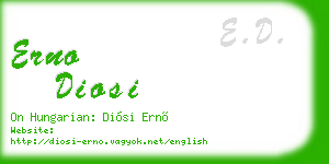 erno diosi business card
